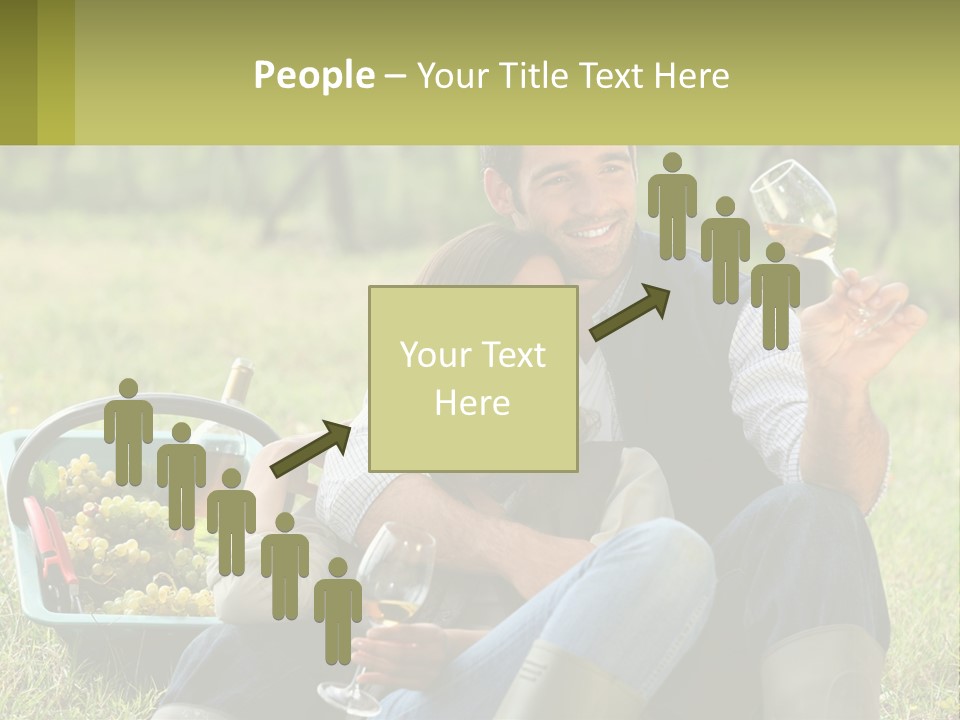 Together Woman Grapevine PowerPoint Template