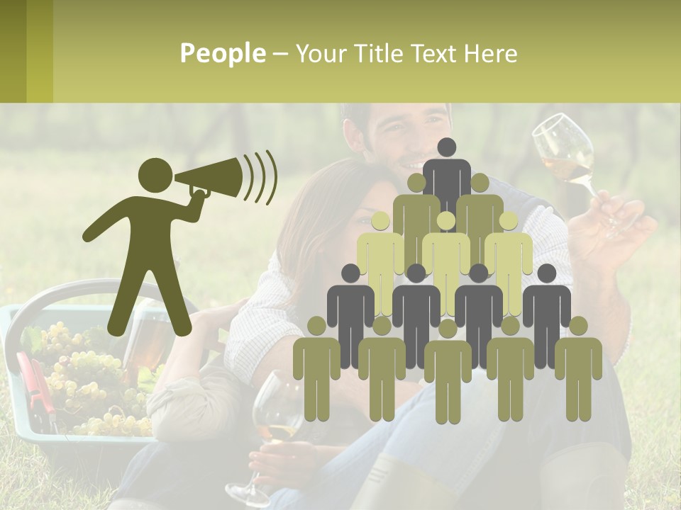 Together Woman Grapevine PowerPoint Template