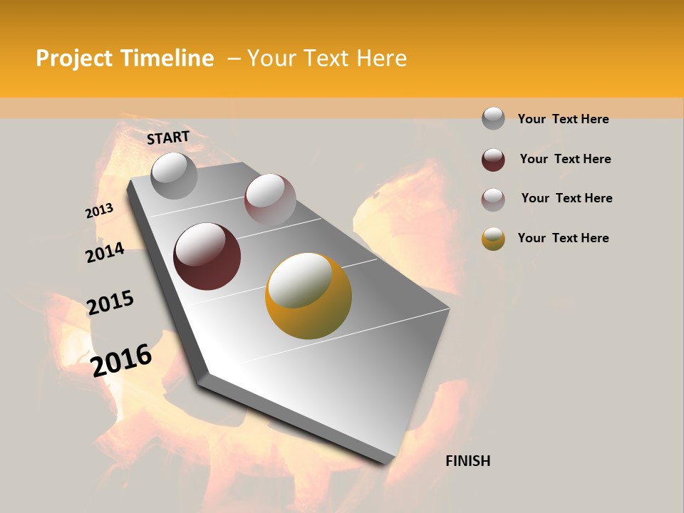 Globe Render Square PowerPoint Template