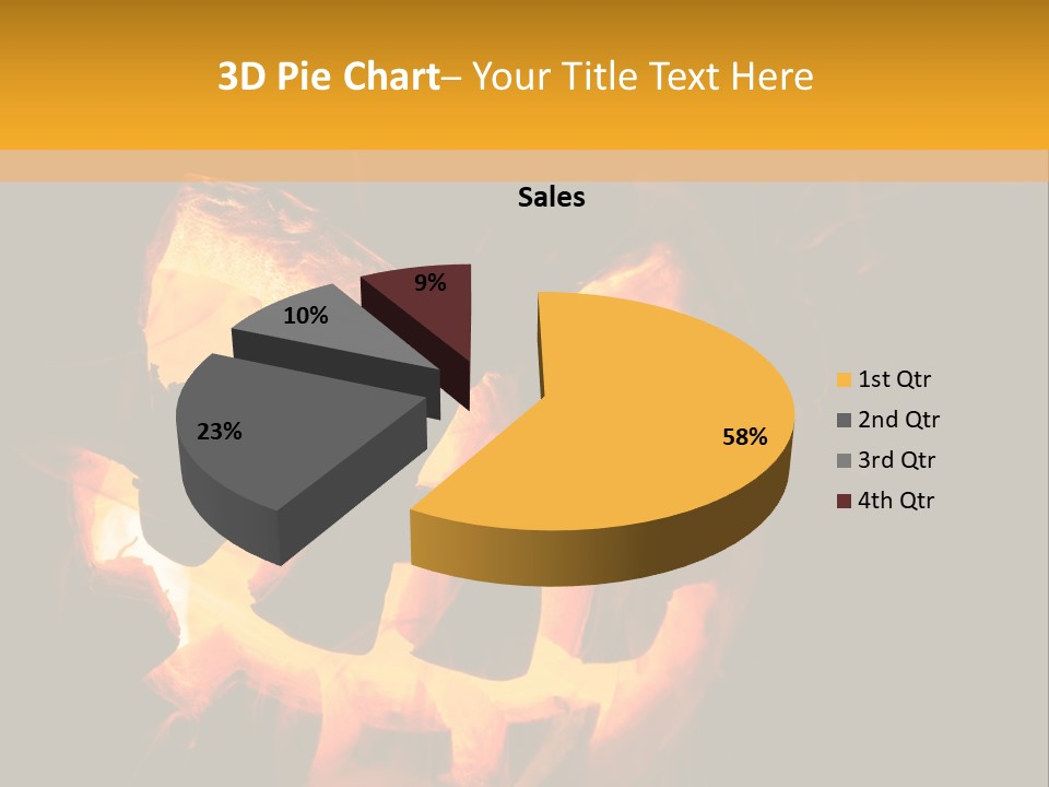 Globe Render Square PowerPoint Template