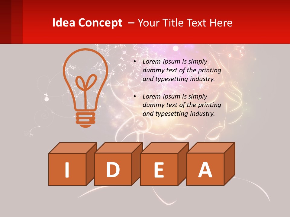 Ball Render House PowerPoint Template