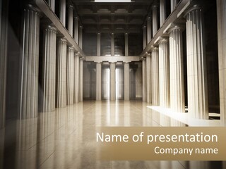 Downtown High Grey PowerPoint Template