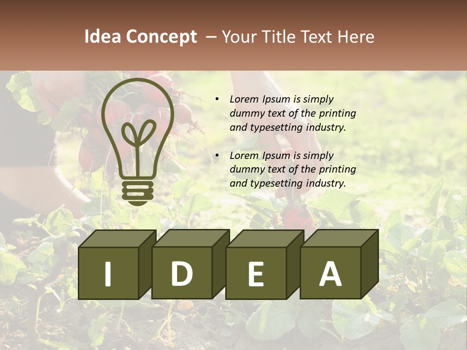 Cube Building World PowerPoint Template