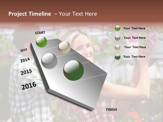 Illustration Globe Construction PowerPoint Template