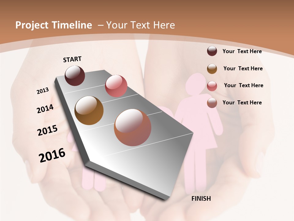 Downtown City Illustration PowerPoint Template