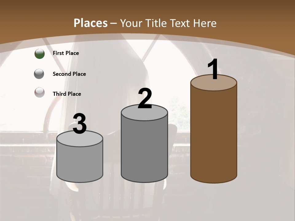 Cityscape Tall Globe PowerPoint Template