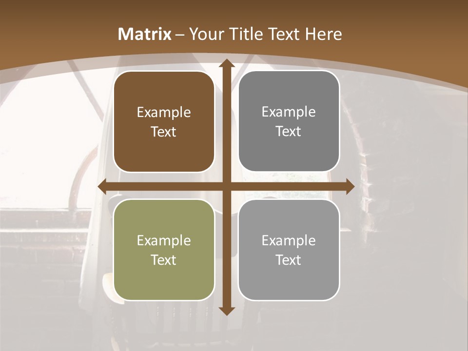 Cityscape Tall Globe PowerPoint Template
