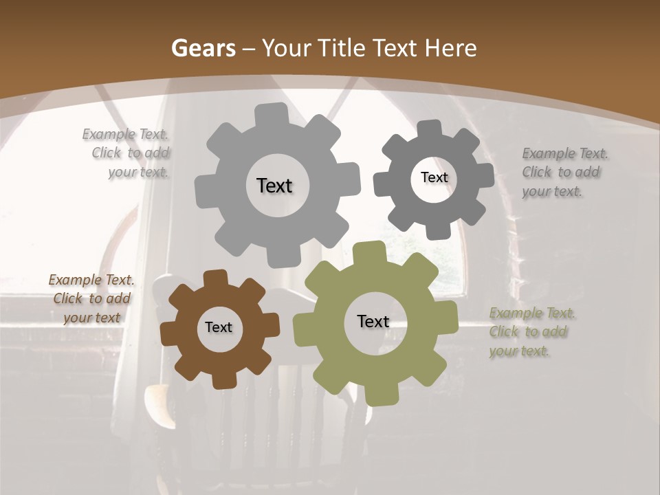 Cityscape Tall Globe PowerPoint Template