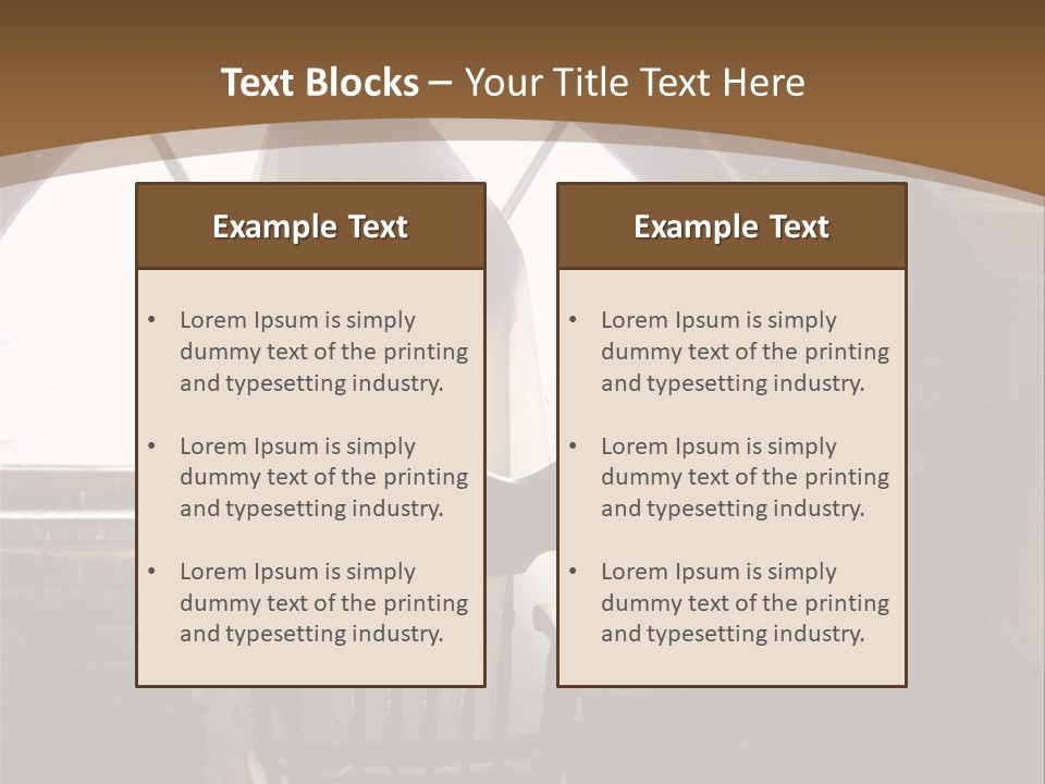 Cityscape Tall Globe PowerPoint Template