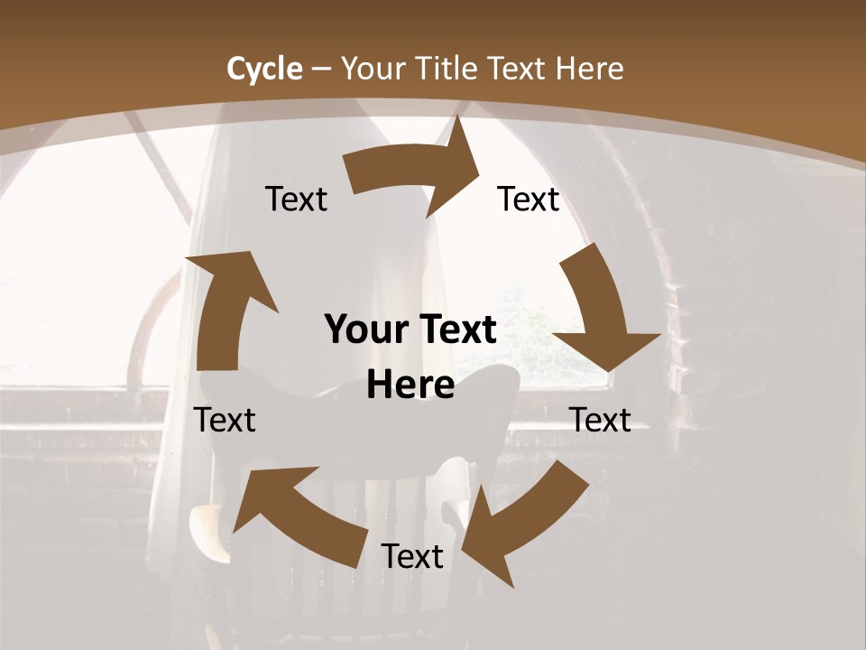 Cityscape Tall Globe PowerPoint Template