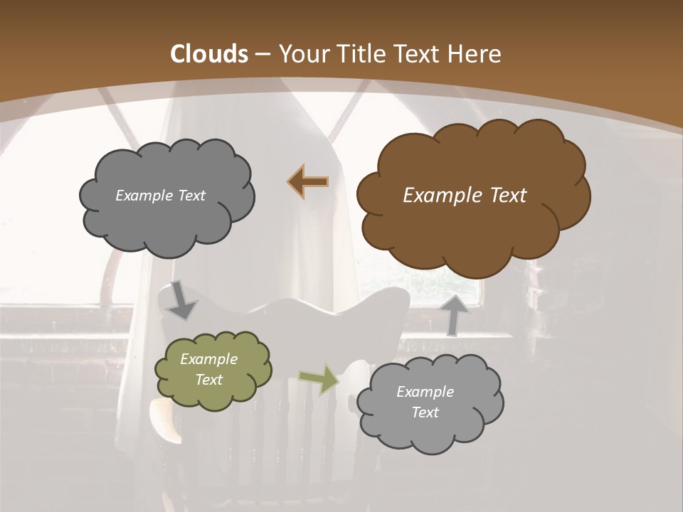 Cityscape Tall Globe PowerPoint Template