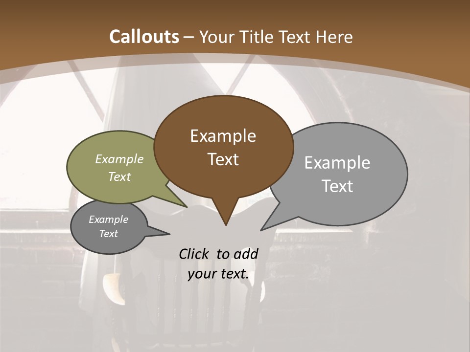 Cityscape Tall Globe PowerPoint Template