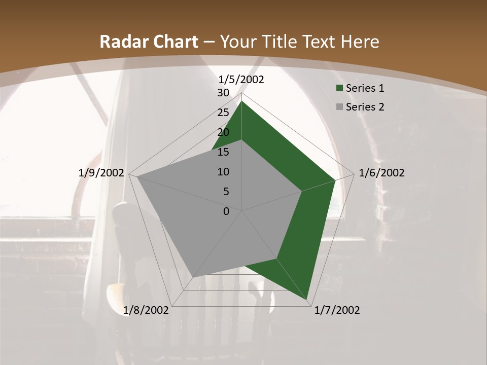 Cityscape Tall Globe PowerPoint Template