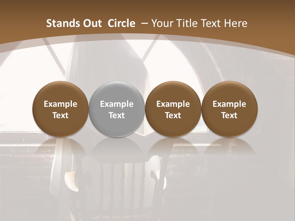 Cityscape Tall Globe PowerPoint Template