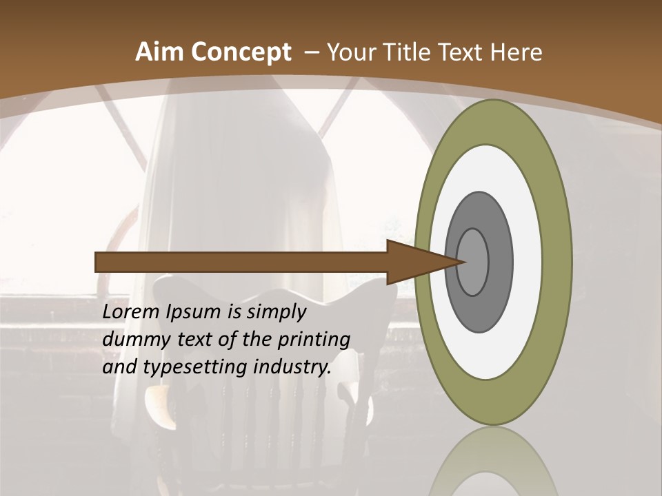 Cityscape Tall Globe PowerPoint Template