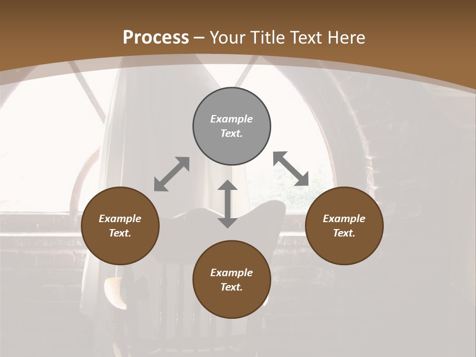 Cityscape Tall Globe PowerPoint Template