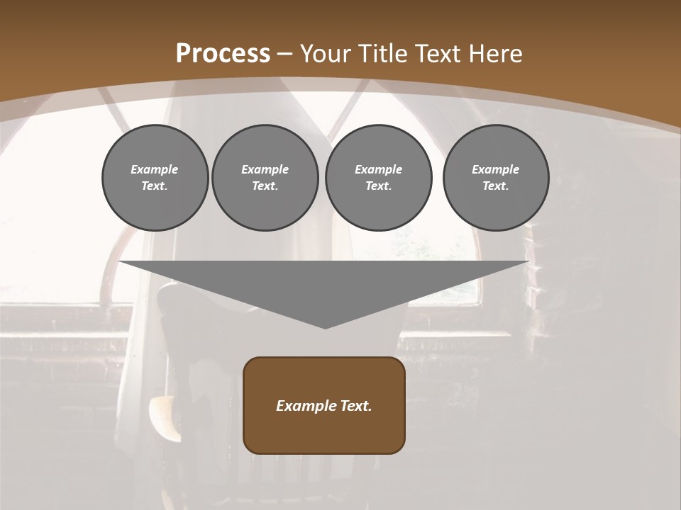 Cityscape Tall Globe PowerPoint Template
