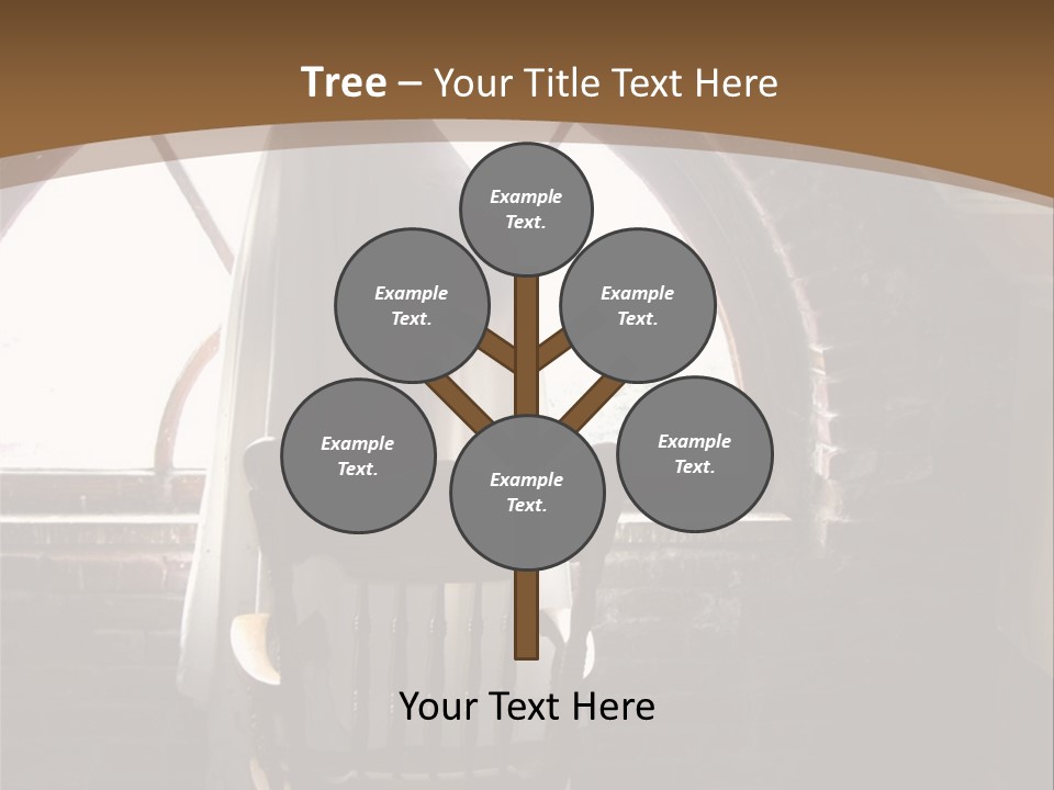 Cityscape Tall Globe PowerPoint Template