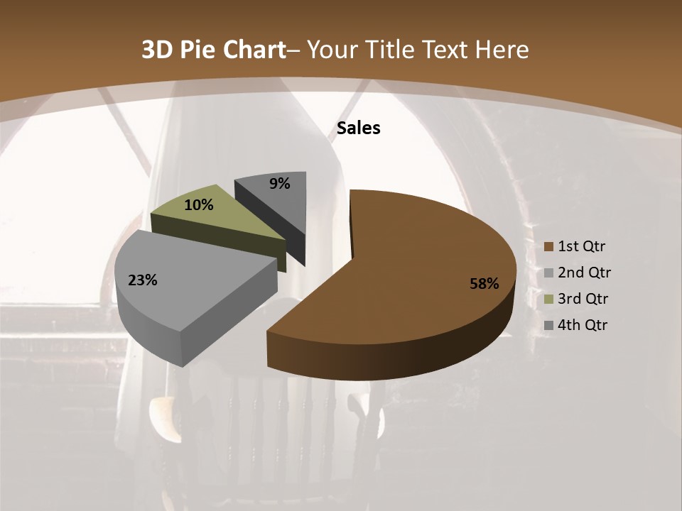 Cityscape Tall Globe PowerPoint Template