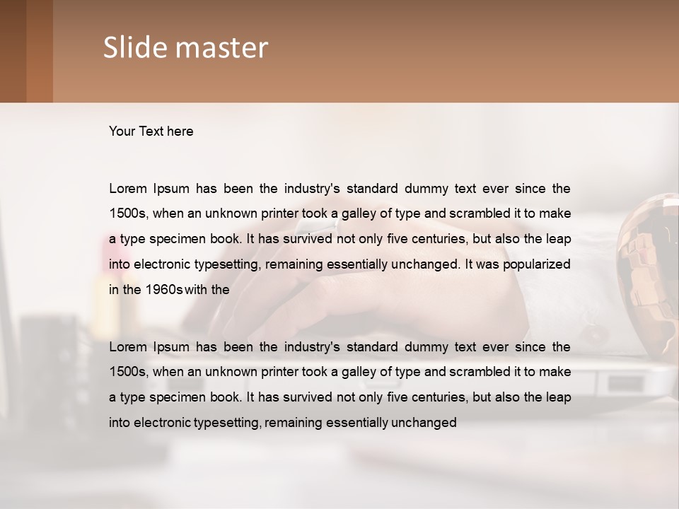 Illustration House Cityscape PowerPoint Template