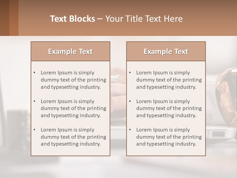 Illustration House Cityscape PowerPoint Template