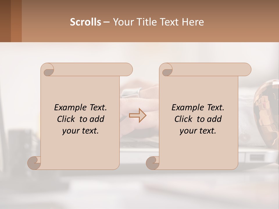 Illustration House Cityscape PowerPoint Template