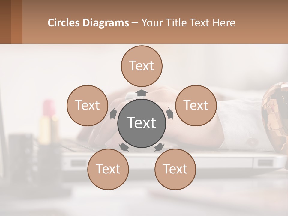 Illustration House Cityscape PowerPoint Template