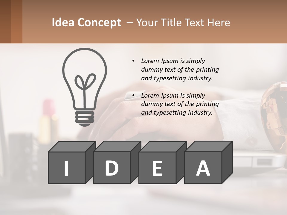 Illustration House Cityscape PowerPoint Template