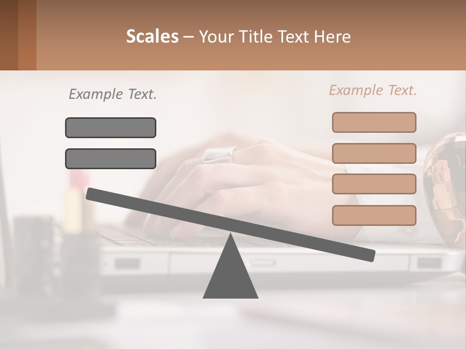 Illustration House Cityscape PowerPoint Template