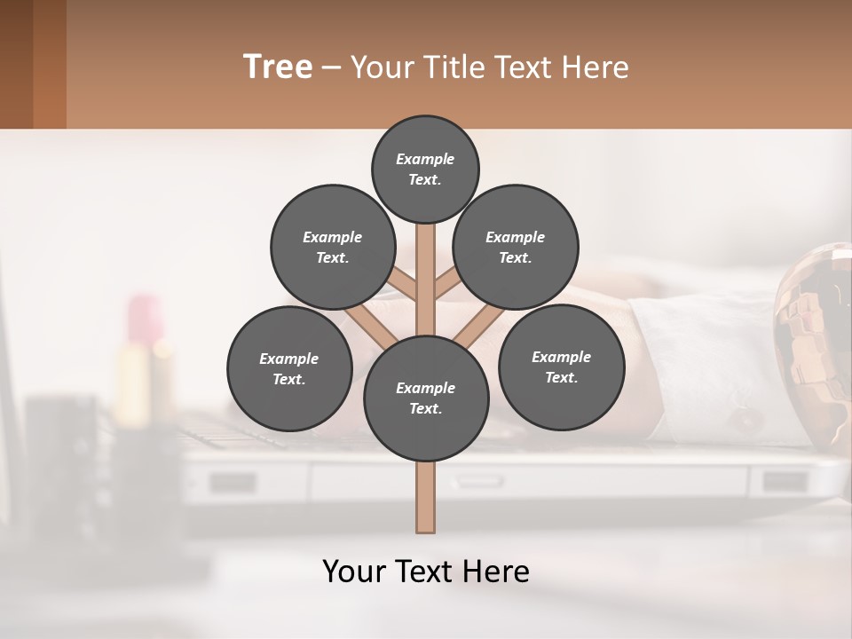 Illustration House Cityscape PowerPoint Template