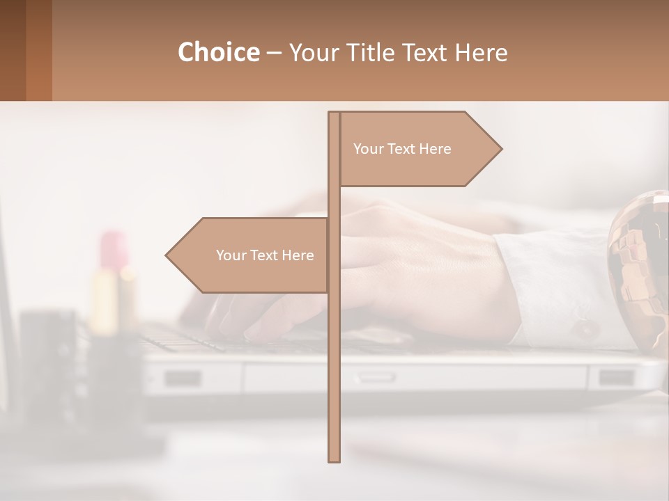 Illustration House Cityscape PowerPoint Template