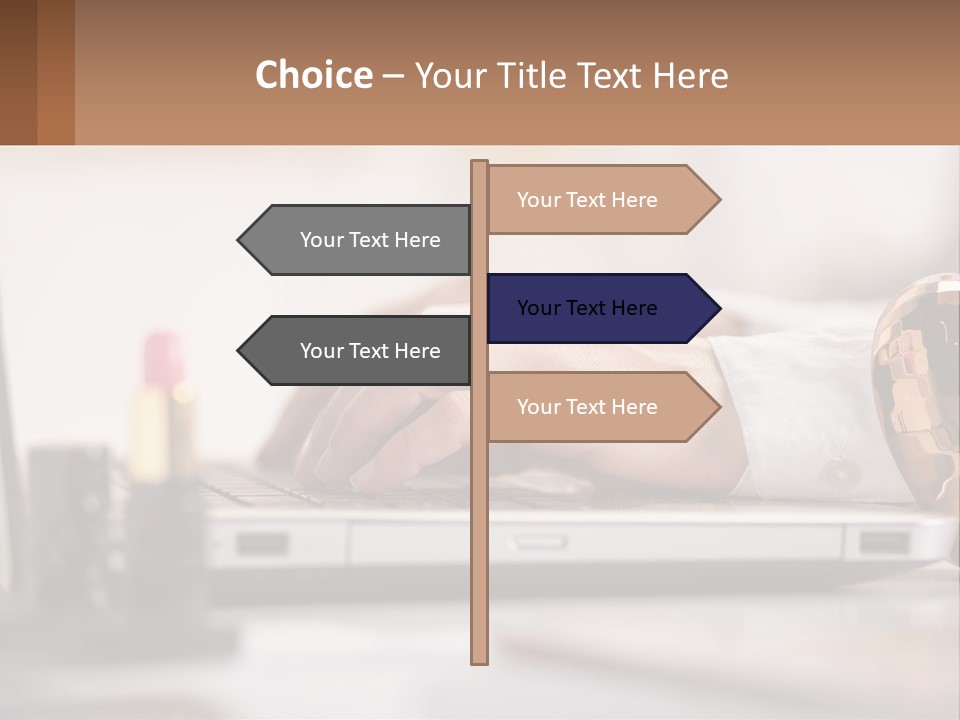 Illustration House Cityscape PowerPoint Template
