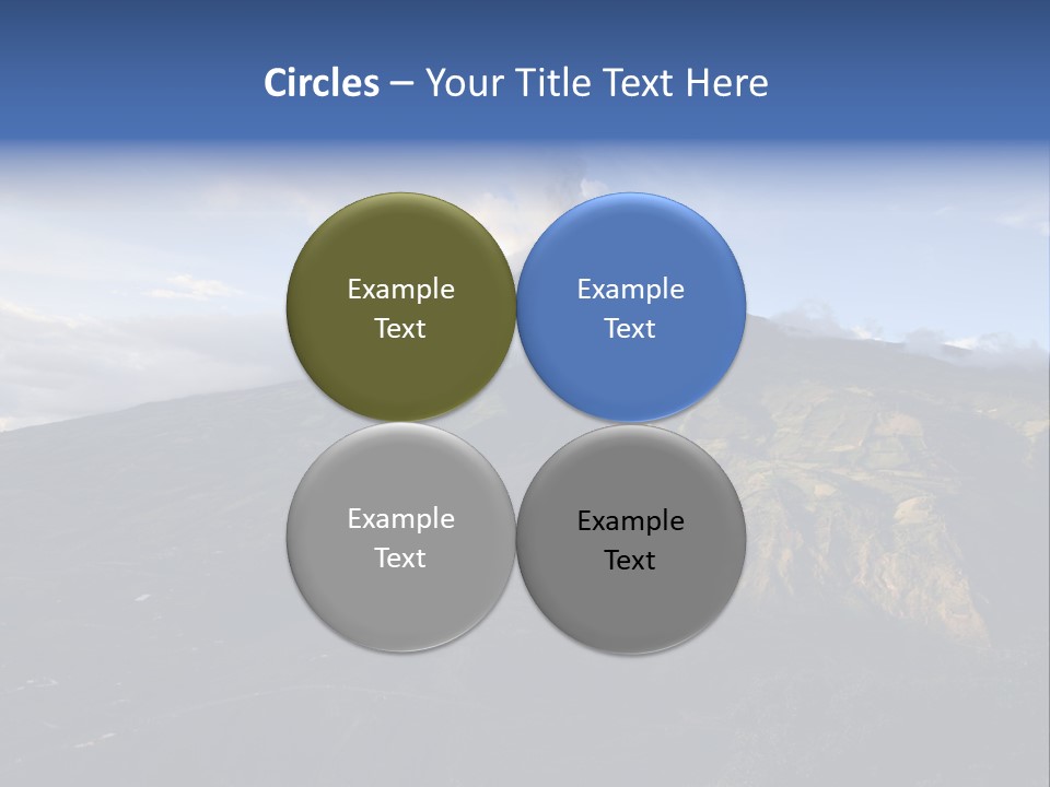 House Town Graphic PowerPoint Template