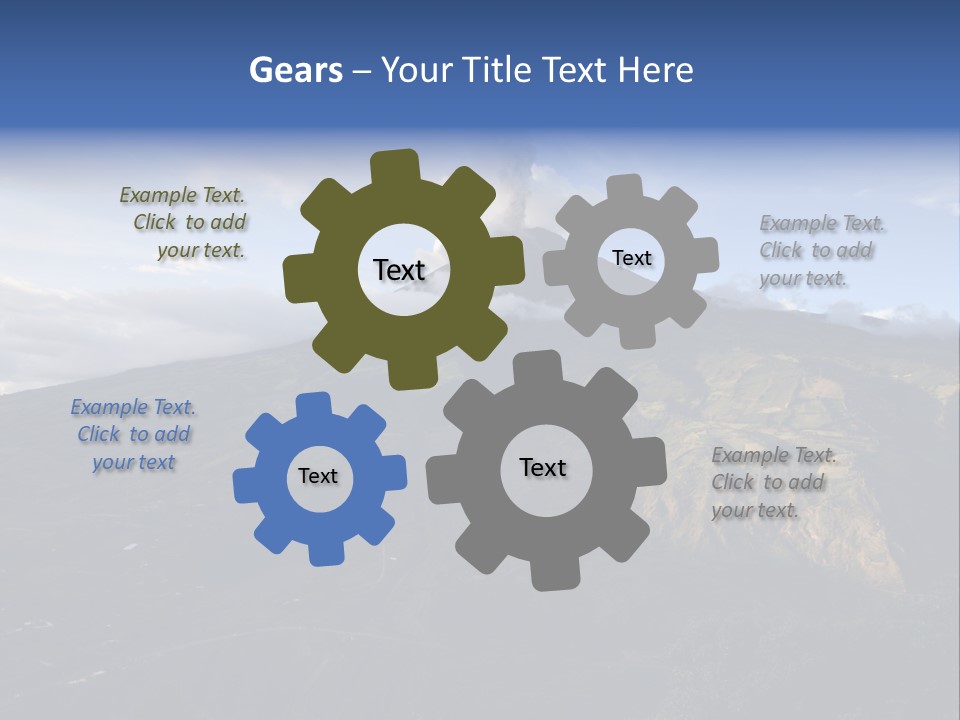 House Town Graphic PowerPoint Template