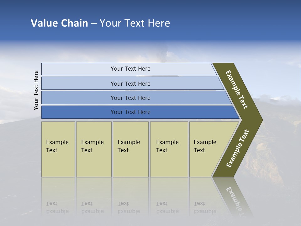 House Town Graphic PowerPoint Template