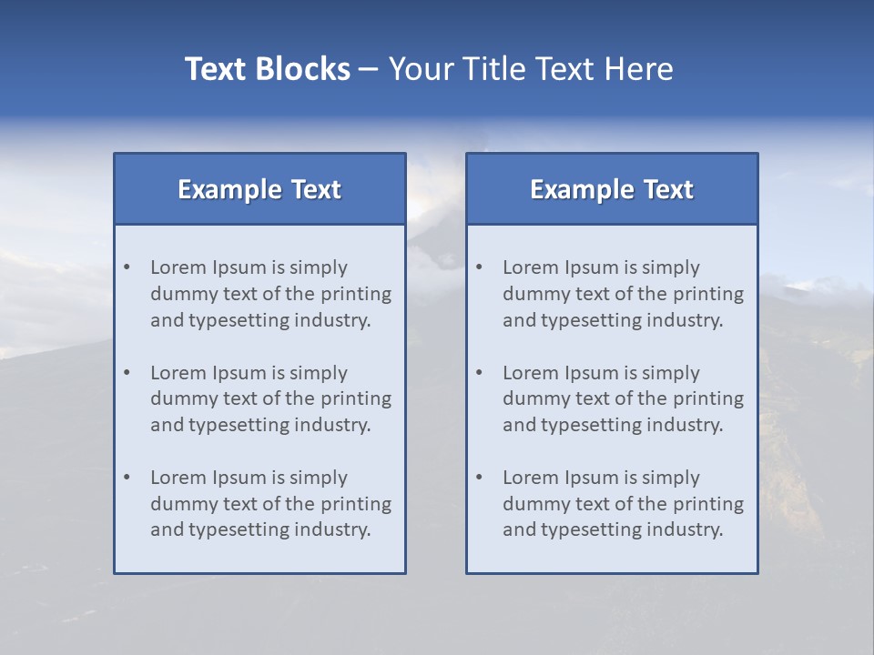 House Town Graphic PowerPoint Template