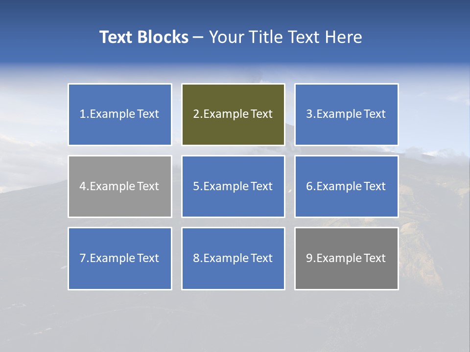 House Town Graphic PowerPoint Template