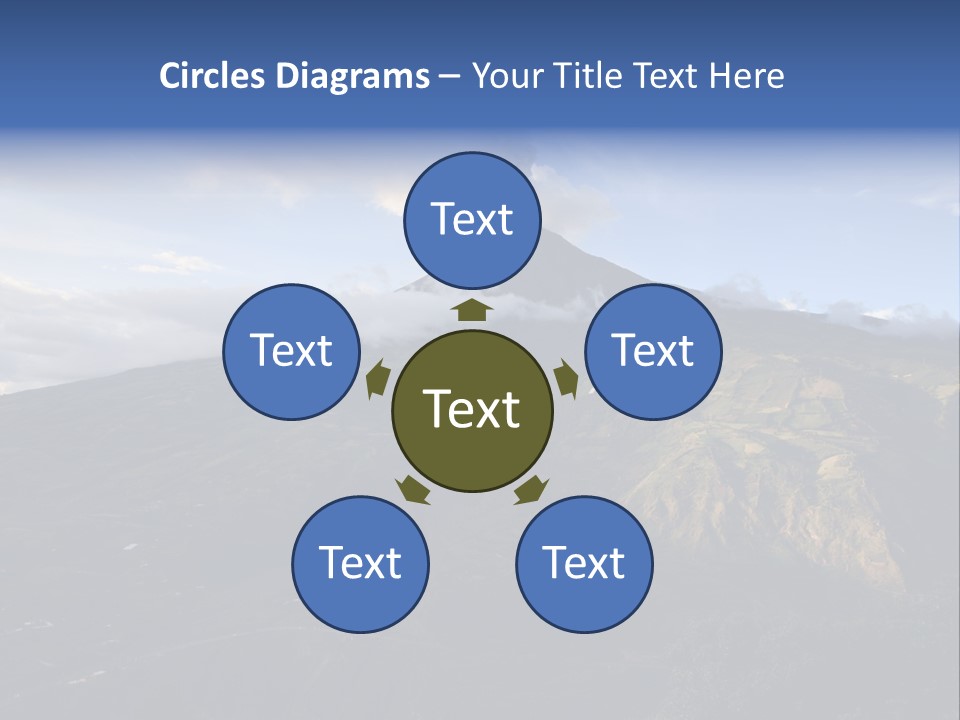 House Town Graphic PowerPoint Template