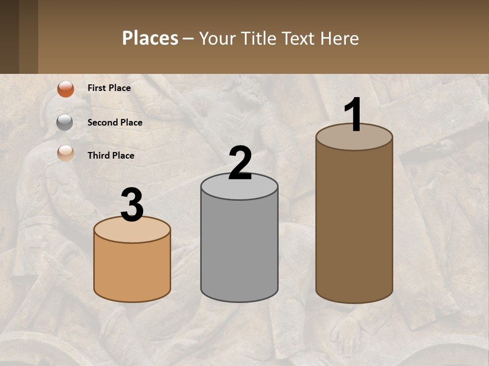 Globe Skyscraper Black PowerPoint Template