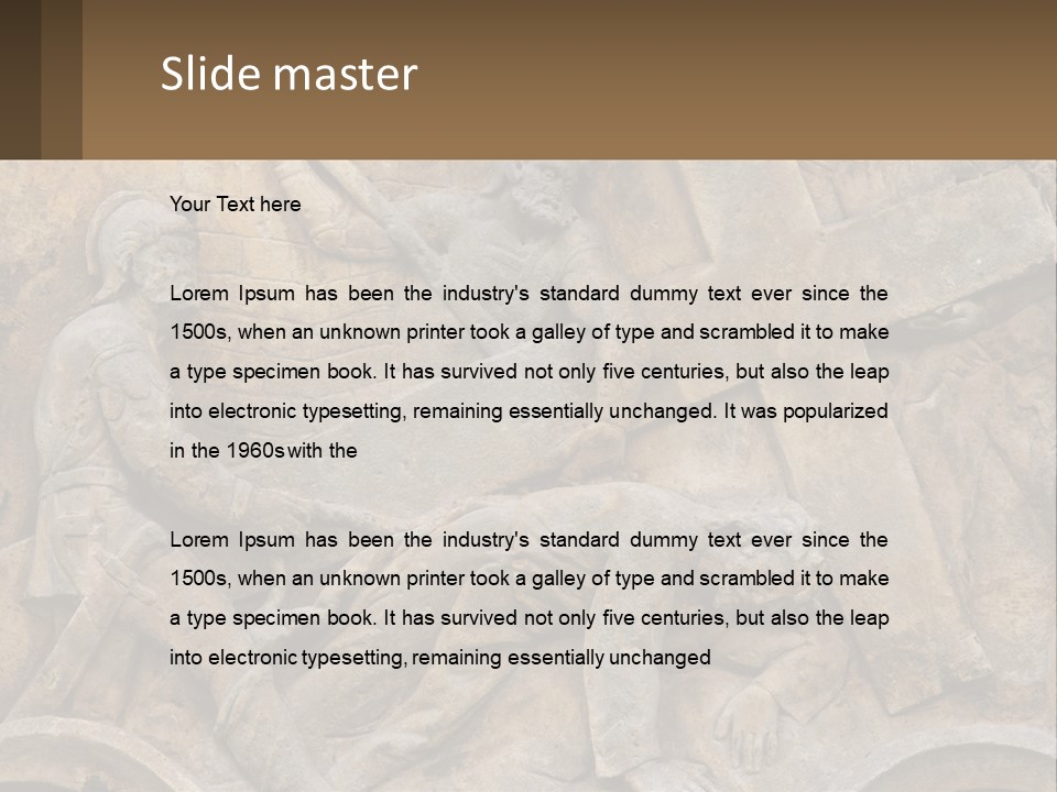 Globe Skyscraper Black PowerPoint Template