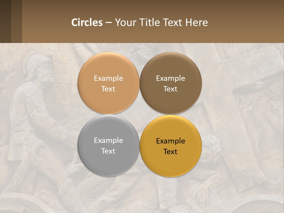 Globe Skyscraper Black PowerPoint Template