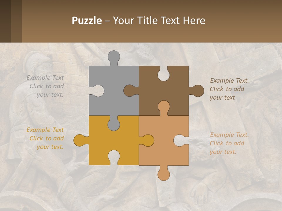 Globe Skyscraper Black PowerPoint Template