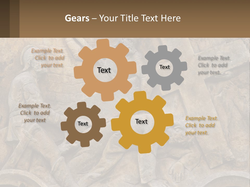 Globe Skyscraper Black PowerPoint Template