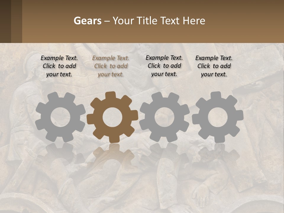 Globe Skyscraper Black PowerPoint Template