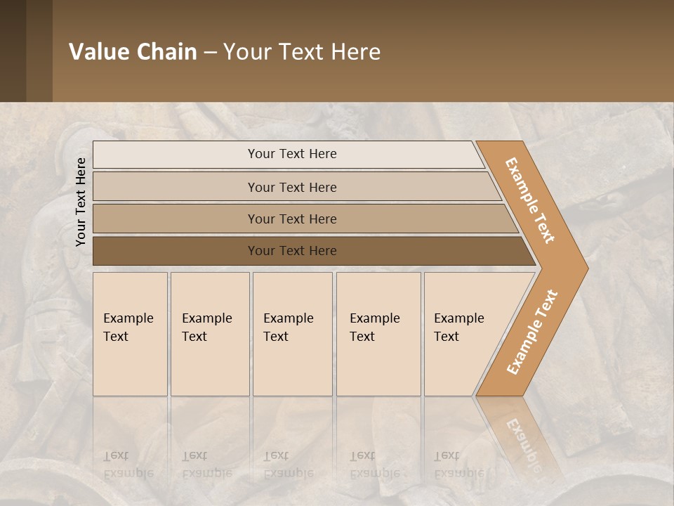 Globe Skyscraper Black PowerPoint Template