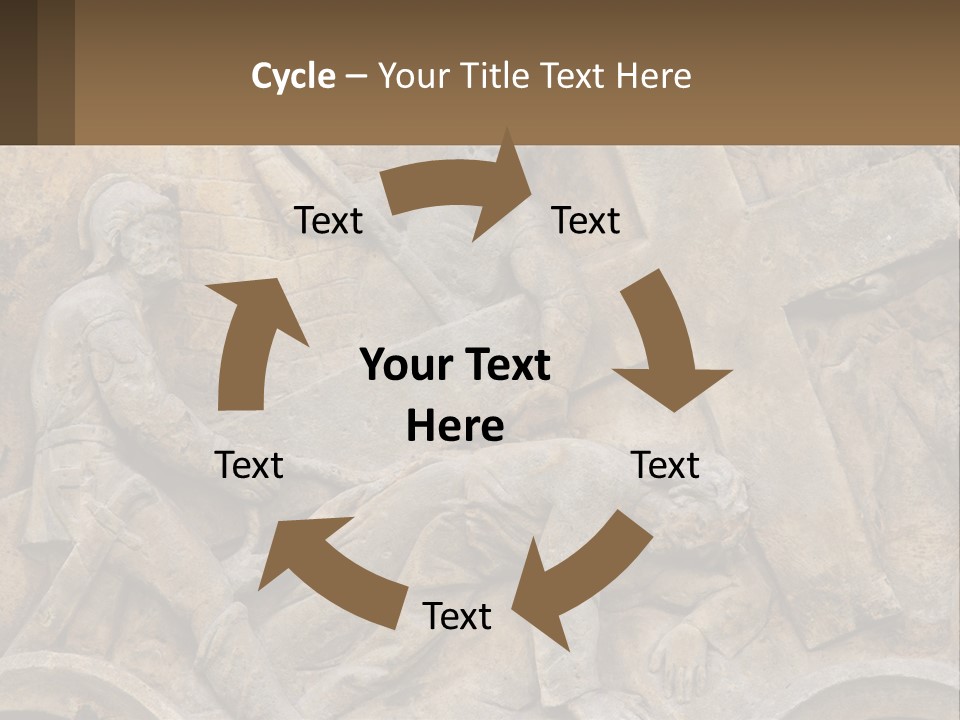 Globe Skyscraper Black PowerPoint Template