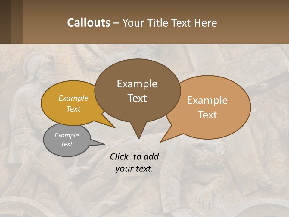 Globe Skyscraper Black PowerPoint Template