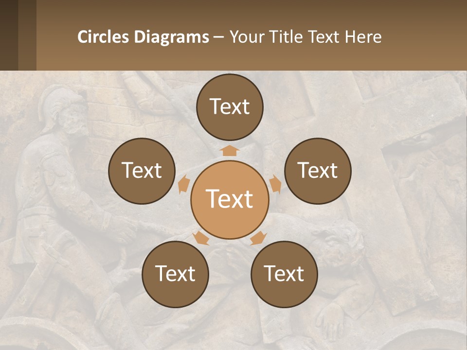 Globe Skyscraper Black PowerPoint Template