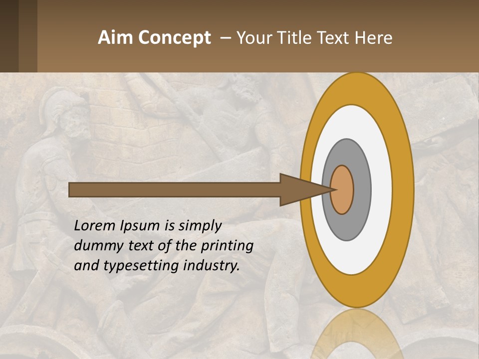 Globe Skyscraper Black PowerPoint Template