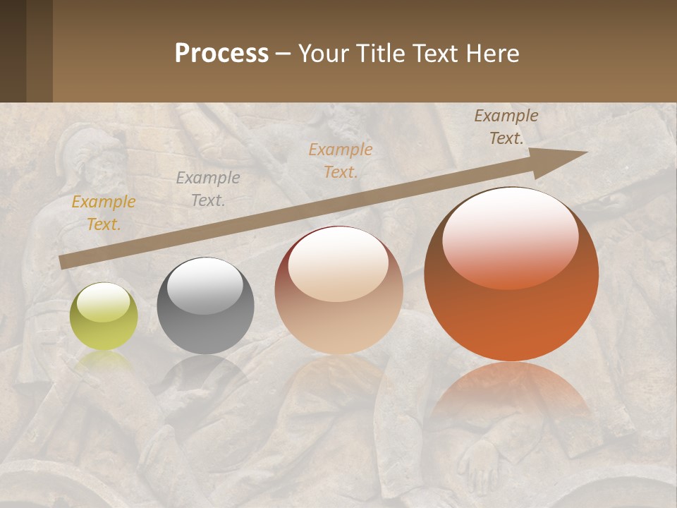Globe Skyscraper Black PowerPoint Template